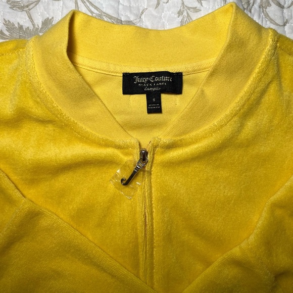 NWT Juicy Couture Black Label Terrycloth Oversized Track Jacket, size small Y2K - Picture 2 of 11